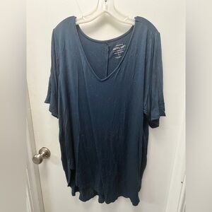 Torrid Navy Short Sleeve Tee